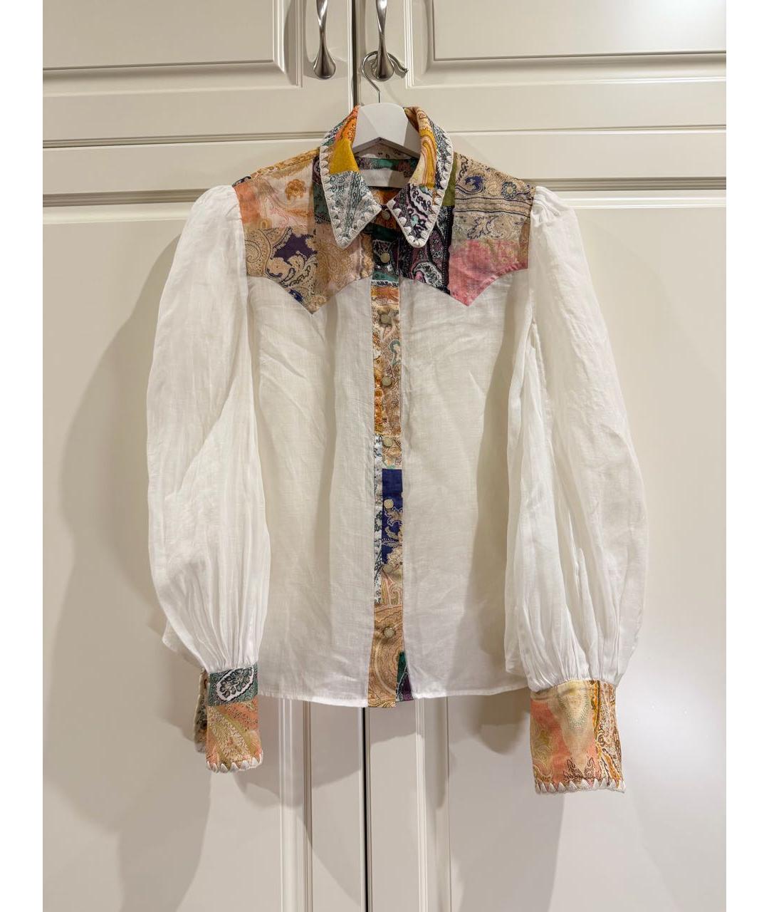 ZIMMERMANN Белый льняной костюм с брюками, фото 5