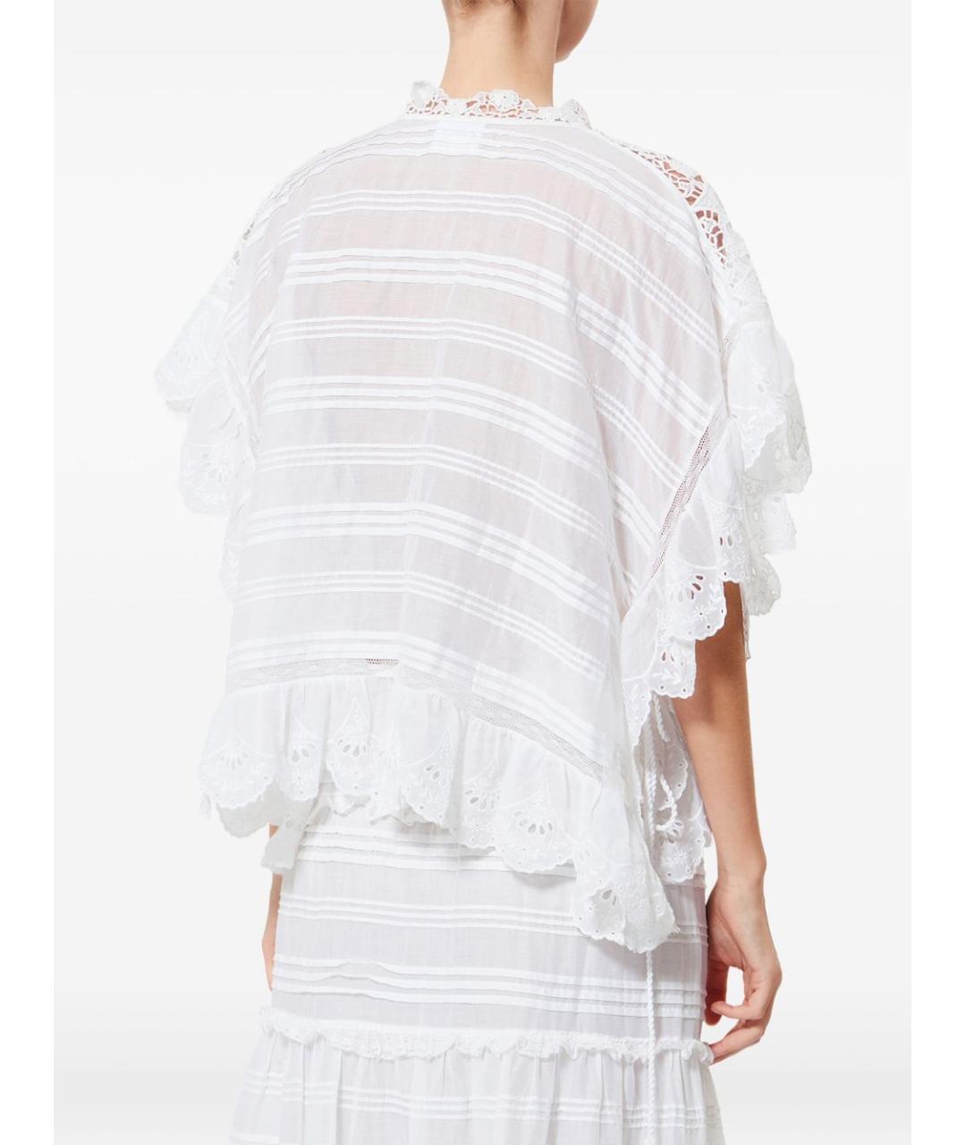 ISABEL MARANT ETOILE Белая хлопковая футболка, фото 4