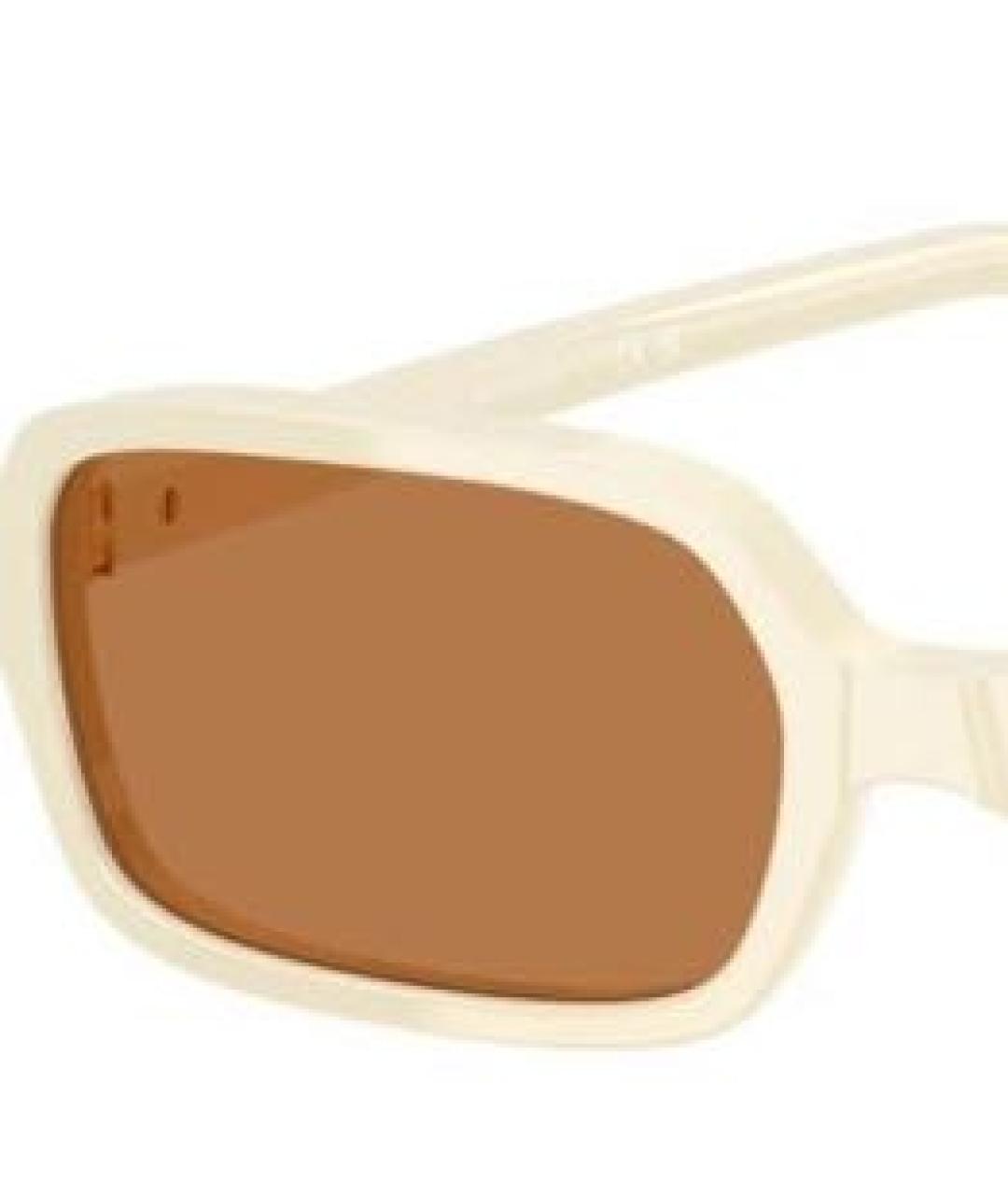 MIU MIU Белые пластиковые солнцезащитные очки, фото 3