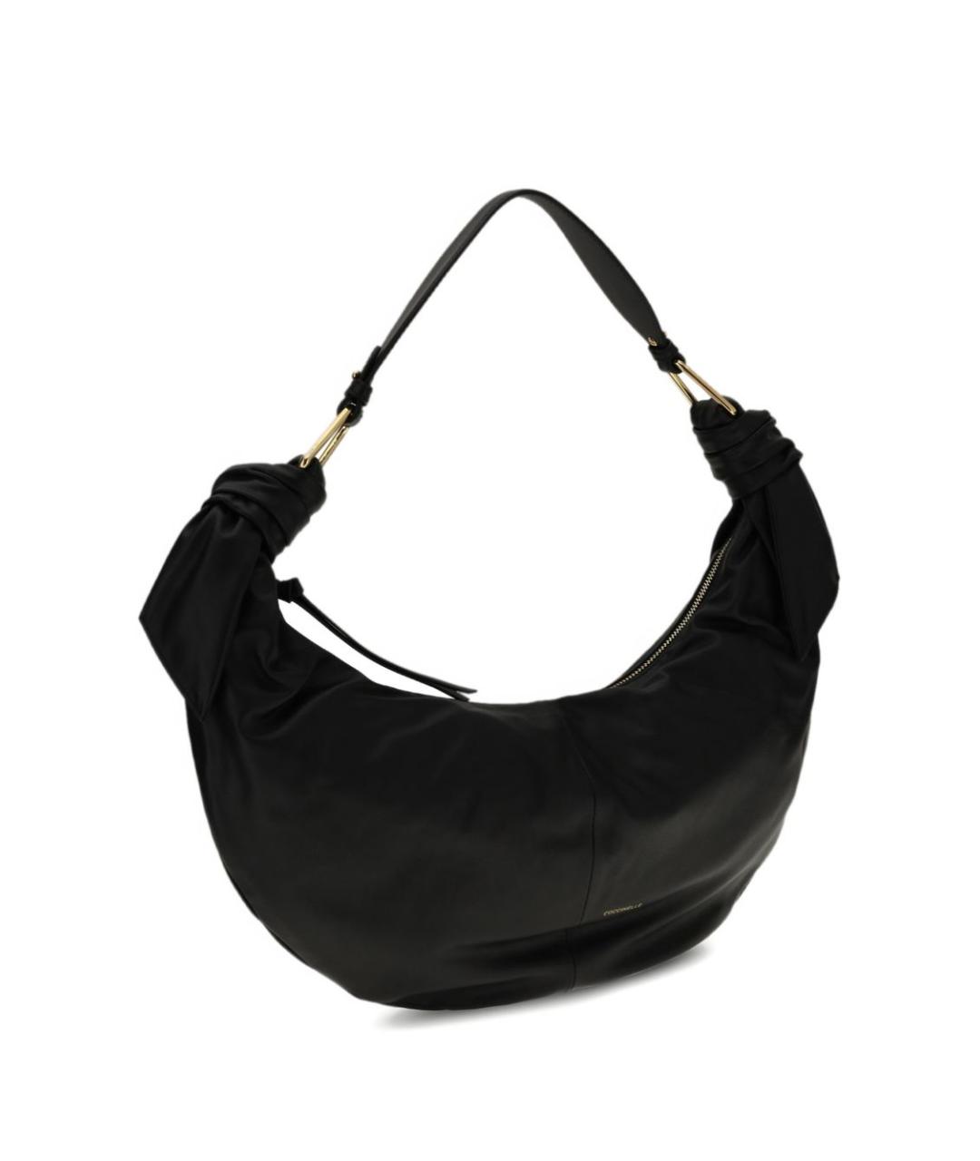 COCCINELLE Черная кожаная сумка с короткими ручками, фото 2