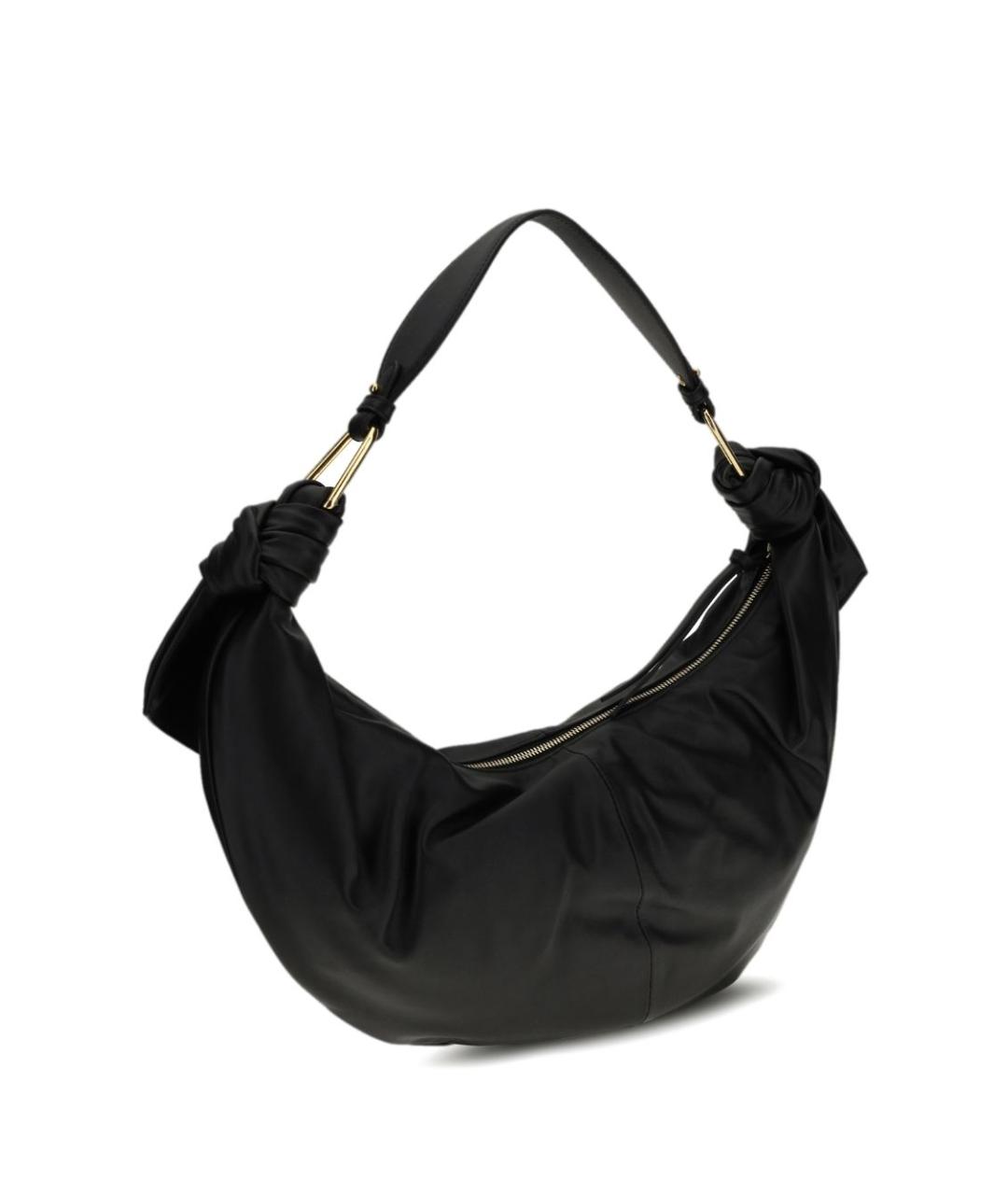 COCCINELLE Черная кожаная сумка с короткими ручками, фото 4