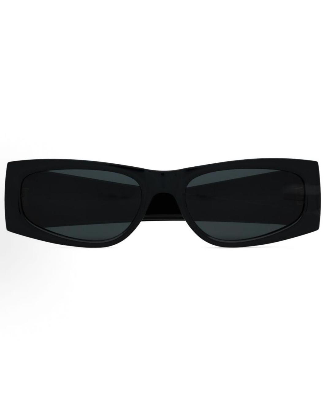 SAINT LAURENT Черные пластиковые солнцезащитные очки, фото 4