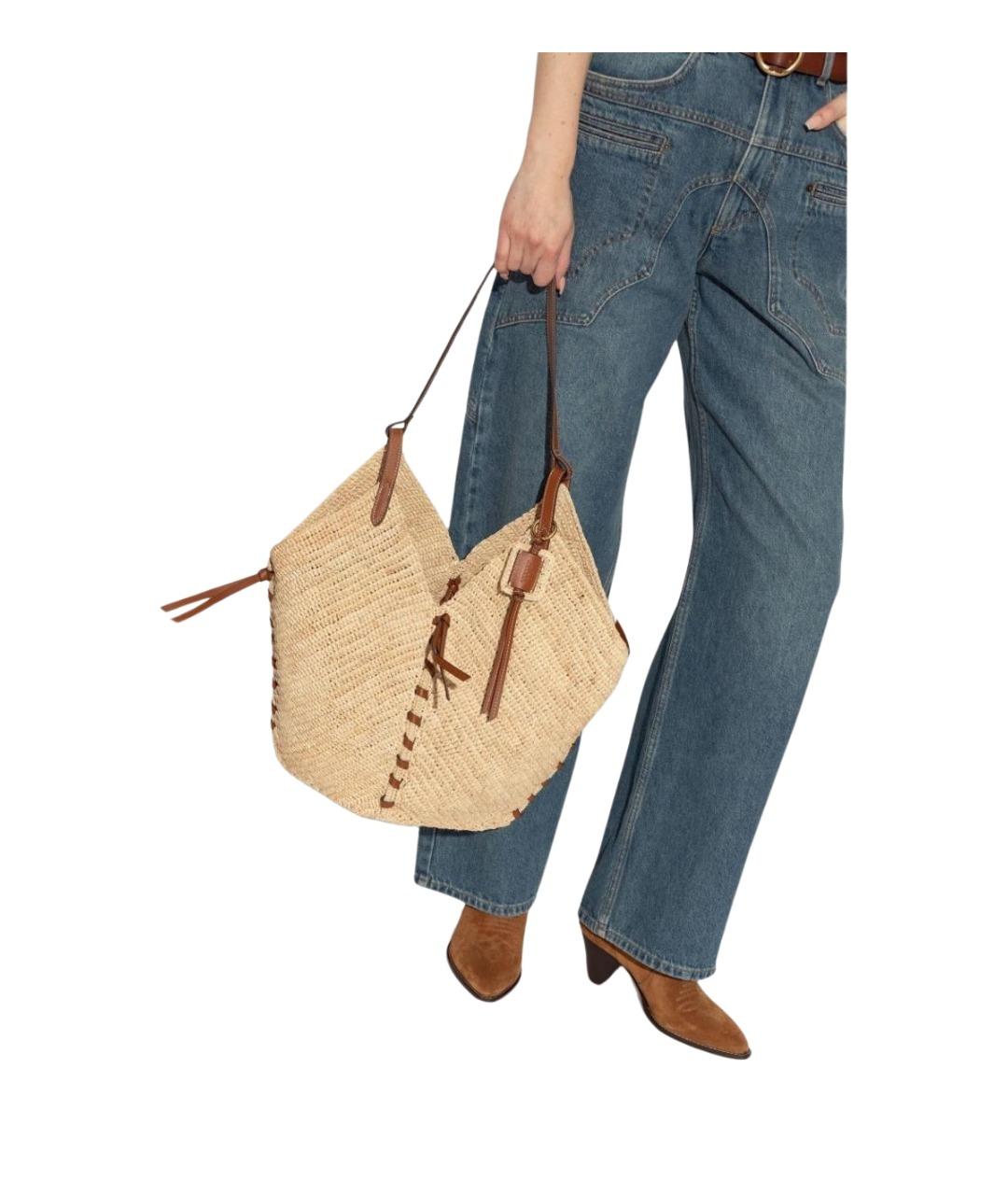 ISABEL MARANT Бежевая сумка тоут, фото 3