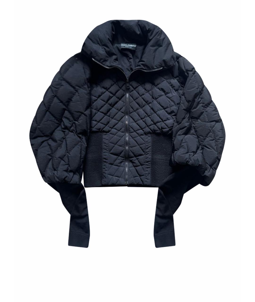 DOLCE&GABBANA Черная полиамидовая куртка, фото 1