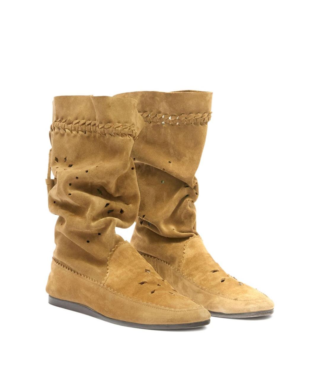 ISABEL MARANT Коричневые замшевые сапоги, фото 3