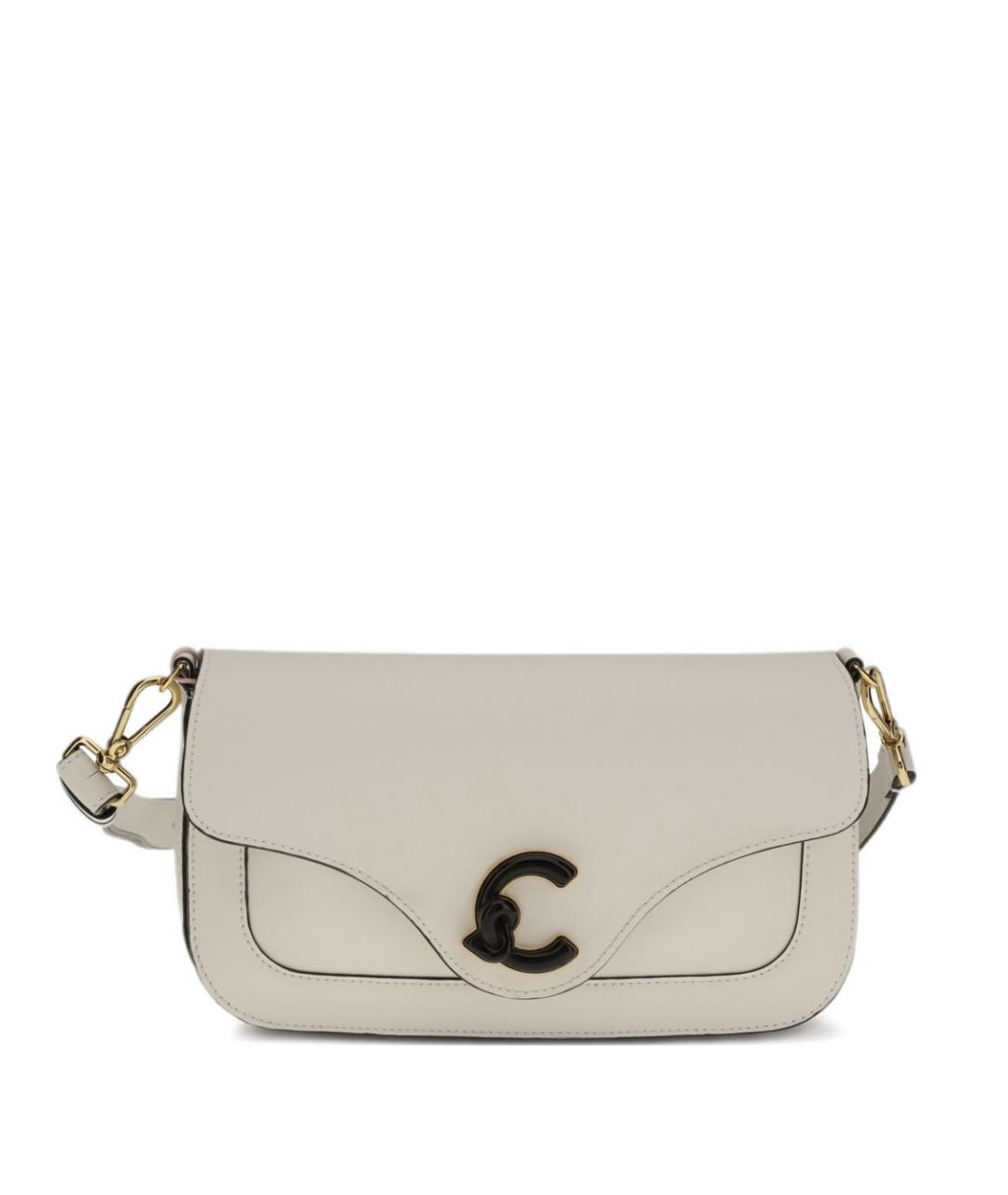 COCCINELLE Белая кожаная сумка через плечо, фото 1