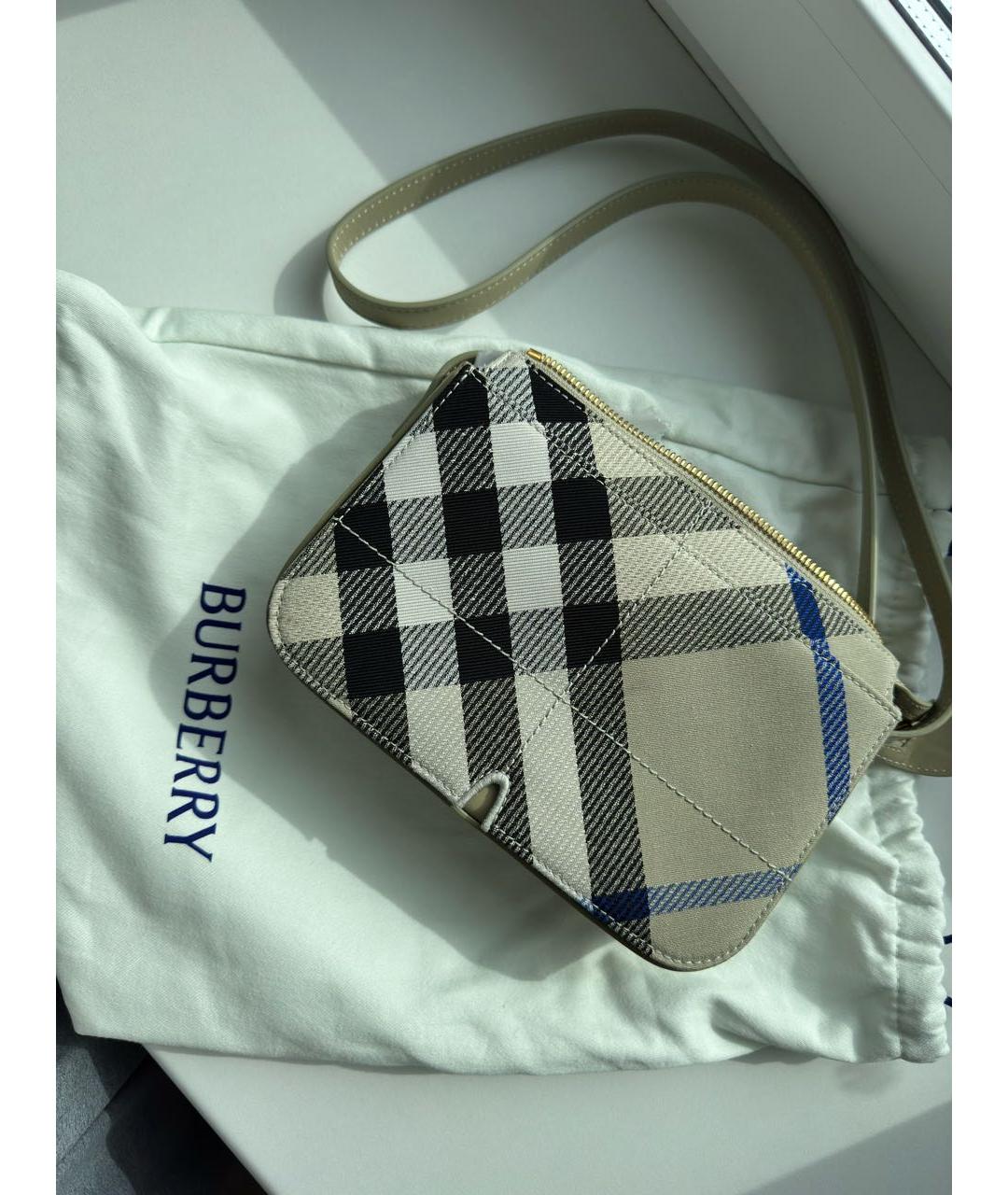 BURBERRY Бежевая сумка через плечо, фото 6