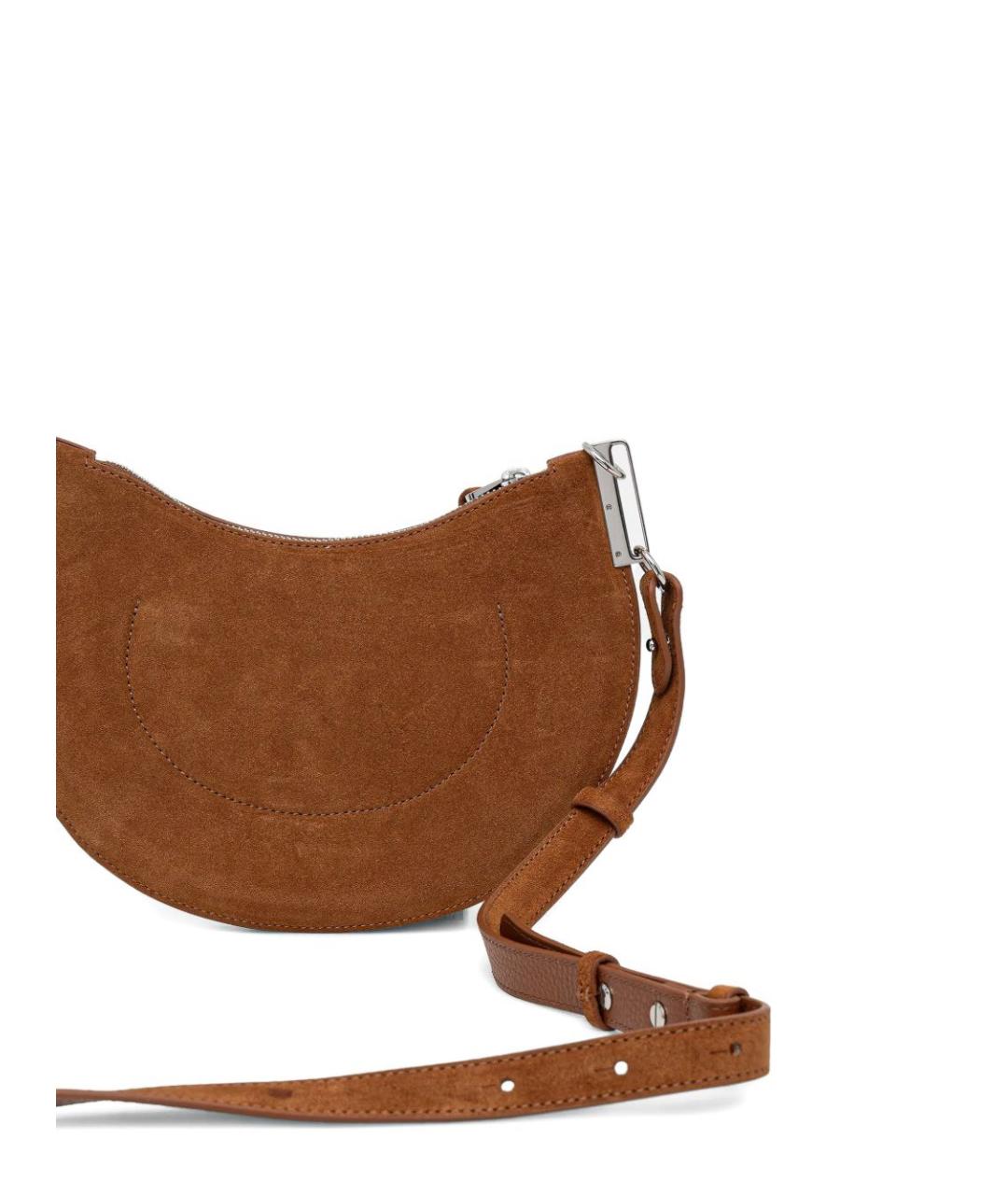 COCCINELLE Коричневая замшевая сумка через плечо, фото 2