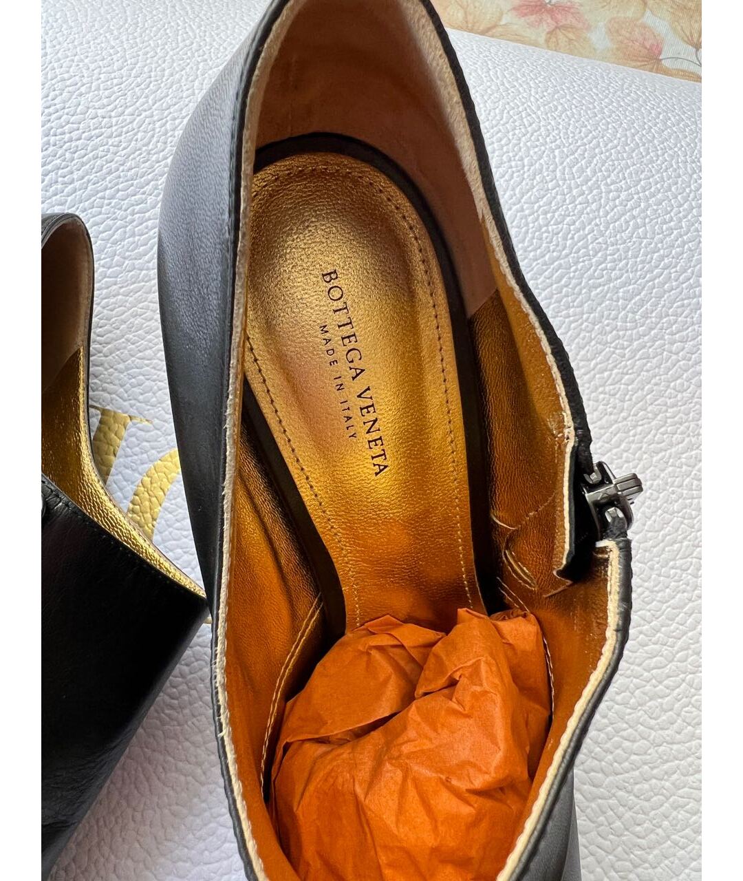 BOTTEGA VENETA Черные кожаные ботильоны, фото 4