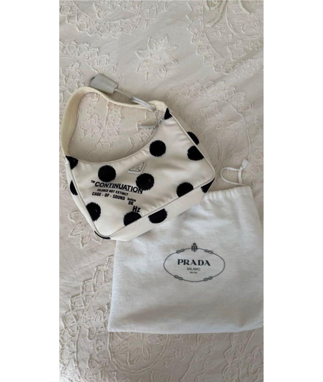 PRADA Белая сумка с короткими ручками, фото 2