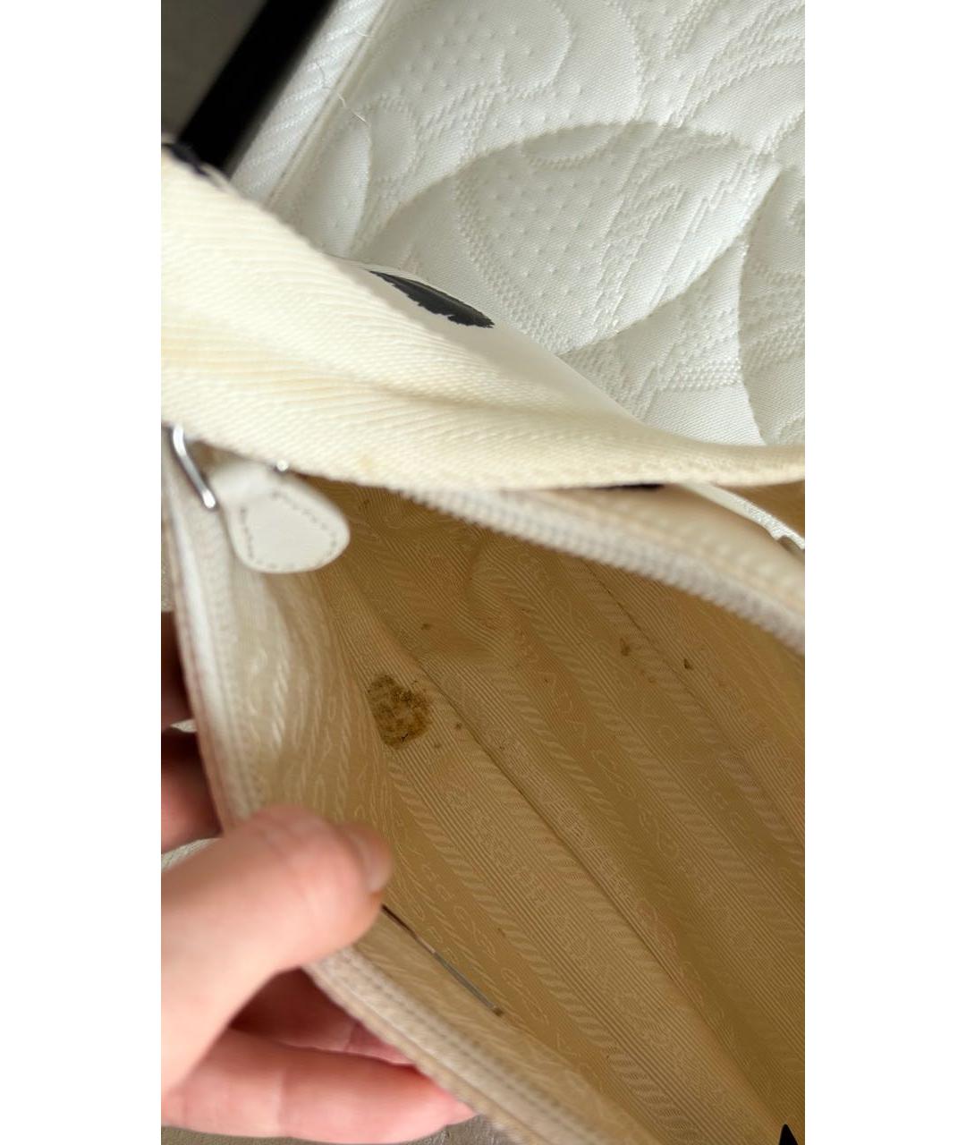 PRADA Белая сумка с короткими ручками, фото 4