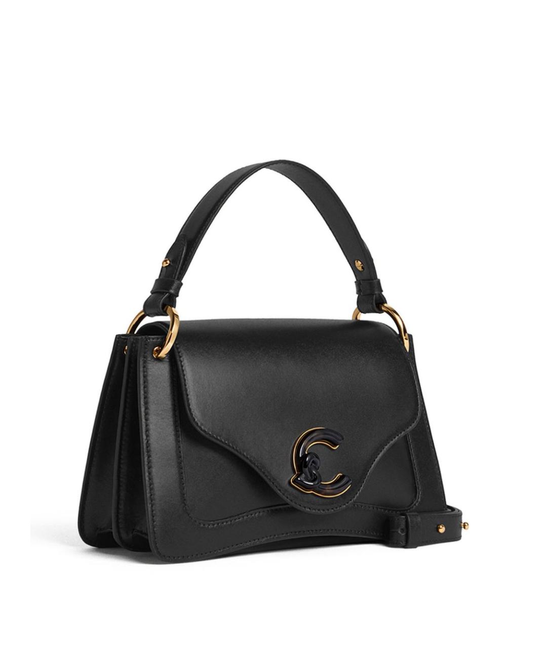 COCCINELLE Черная кожаная сумка с короткими ручками, фото 2