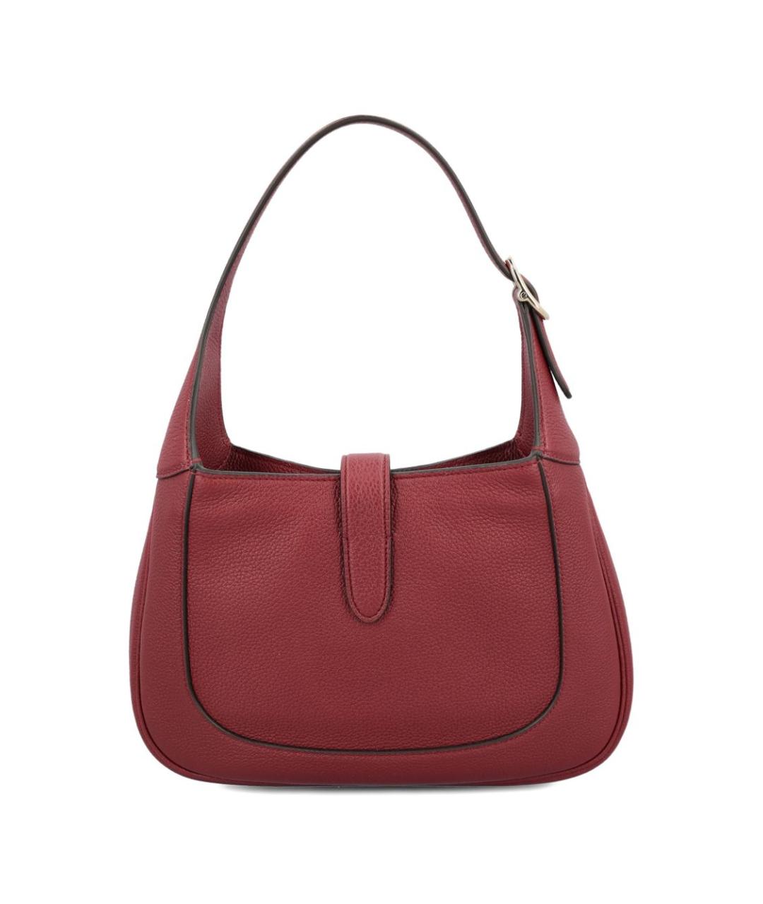 GUCCI Бордовая кожаная сумка через плечо, фото 4