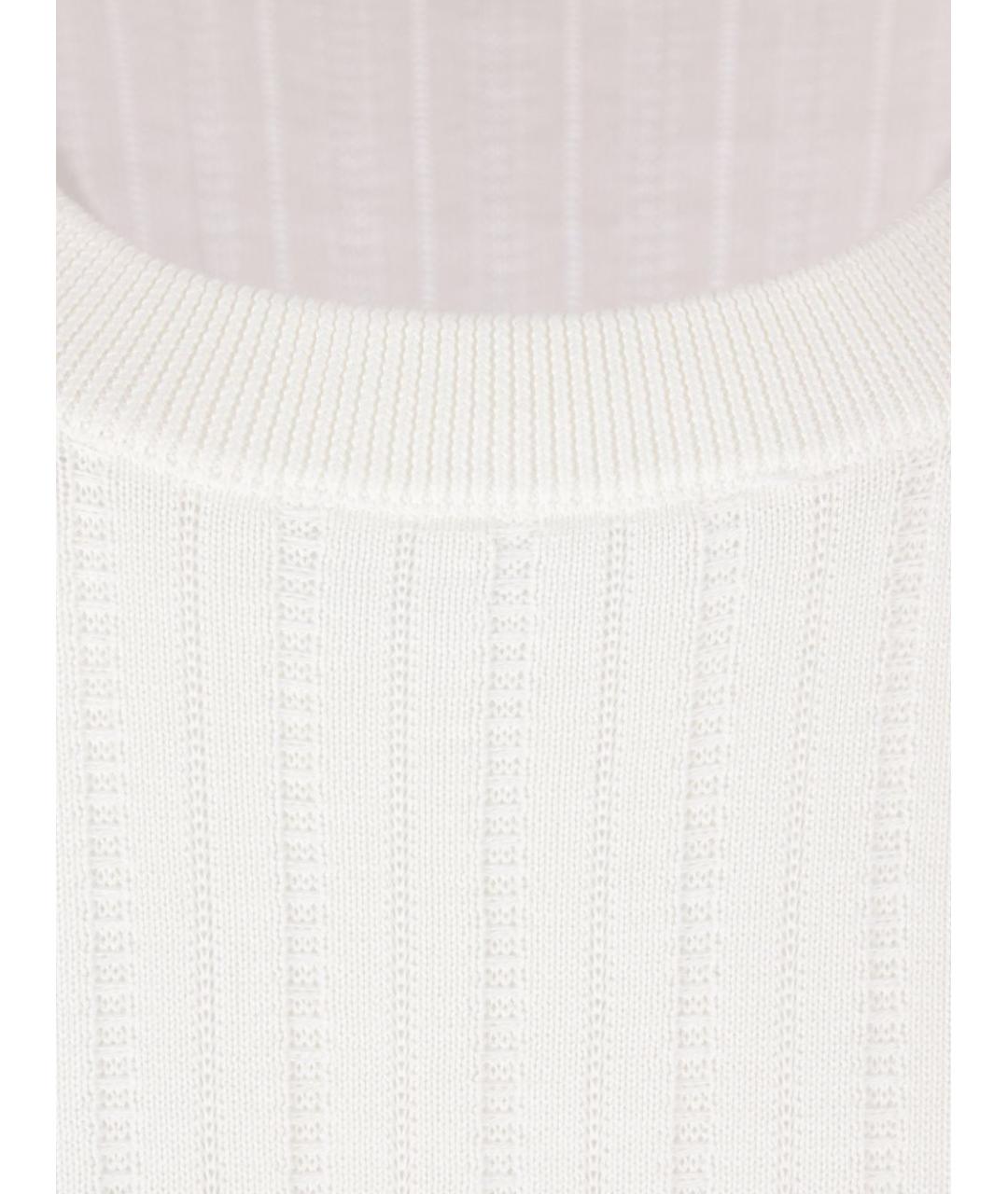 BRUNELLO CUCINELLI Белый хлопковый джемпер / свитер, фото 2