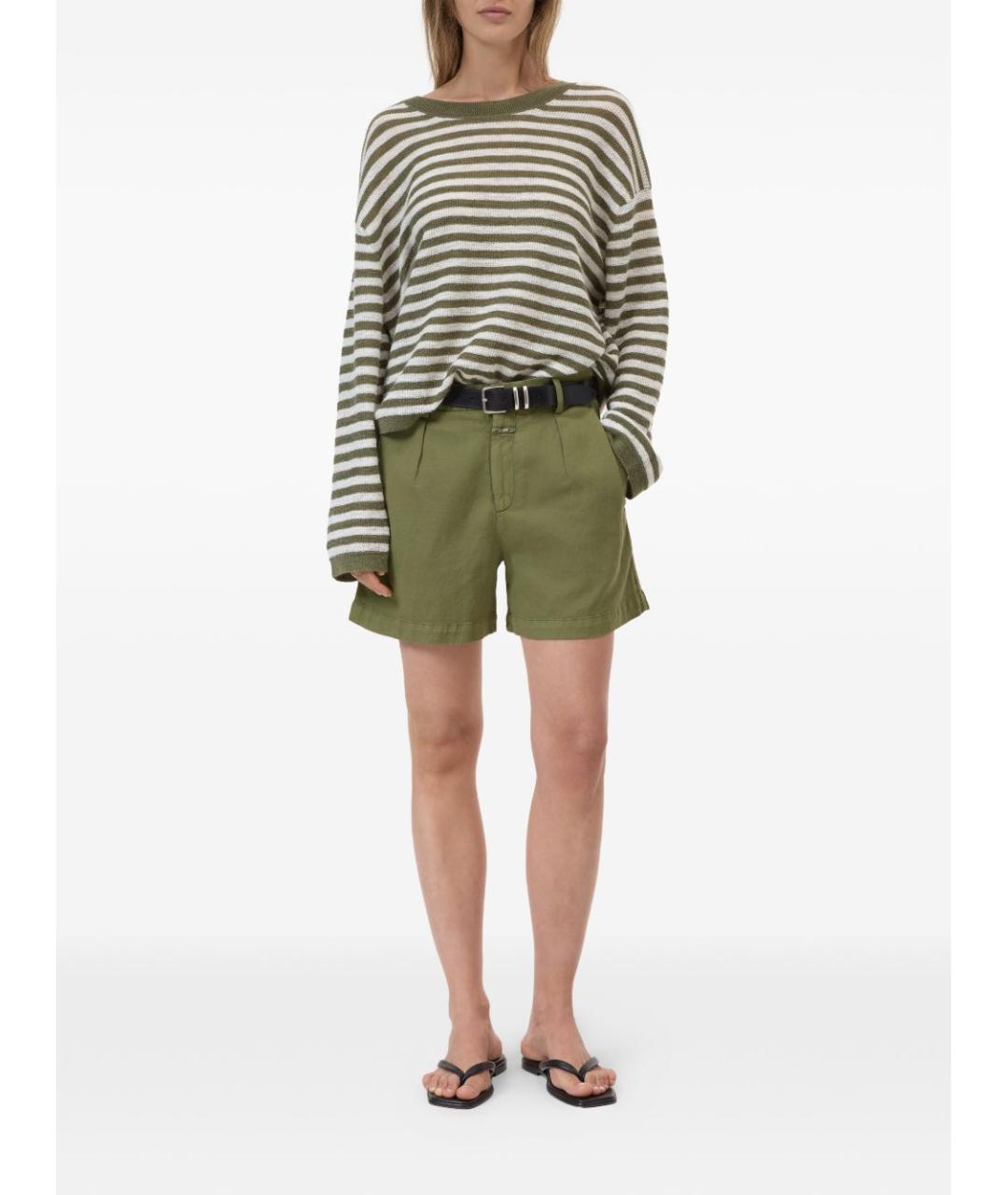 CLOSED Зеленые хлопковые шорты, фото 4