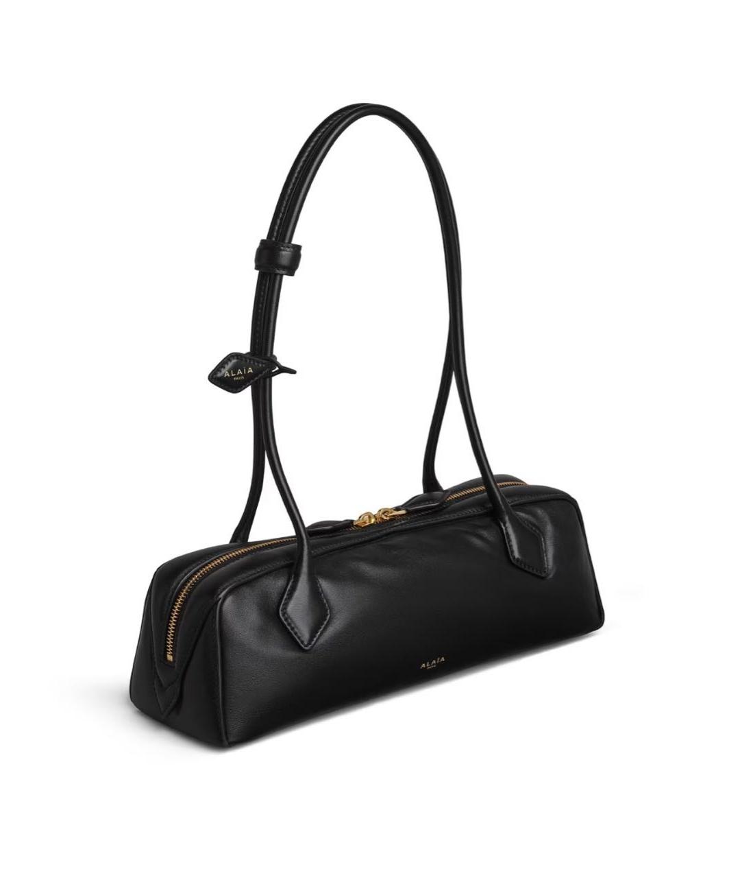 ALAIA Черная кожаная сумка через плечо, фото 2