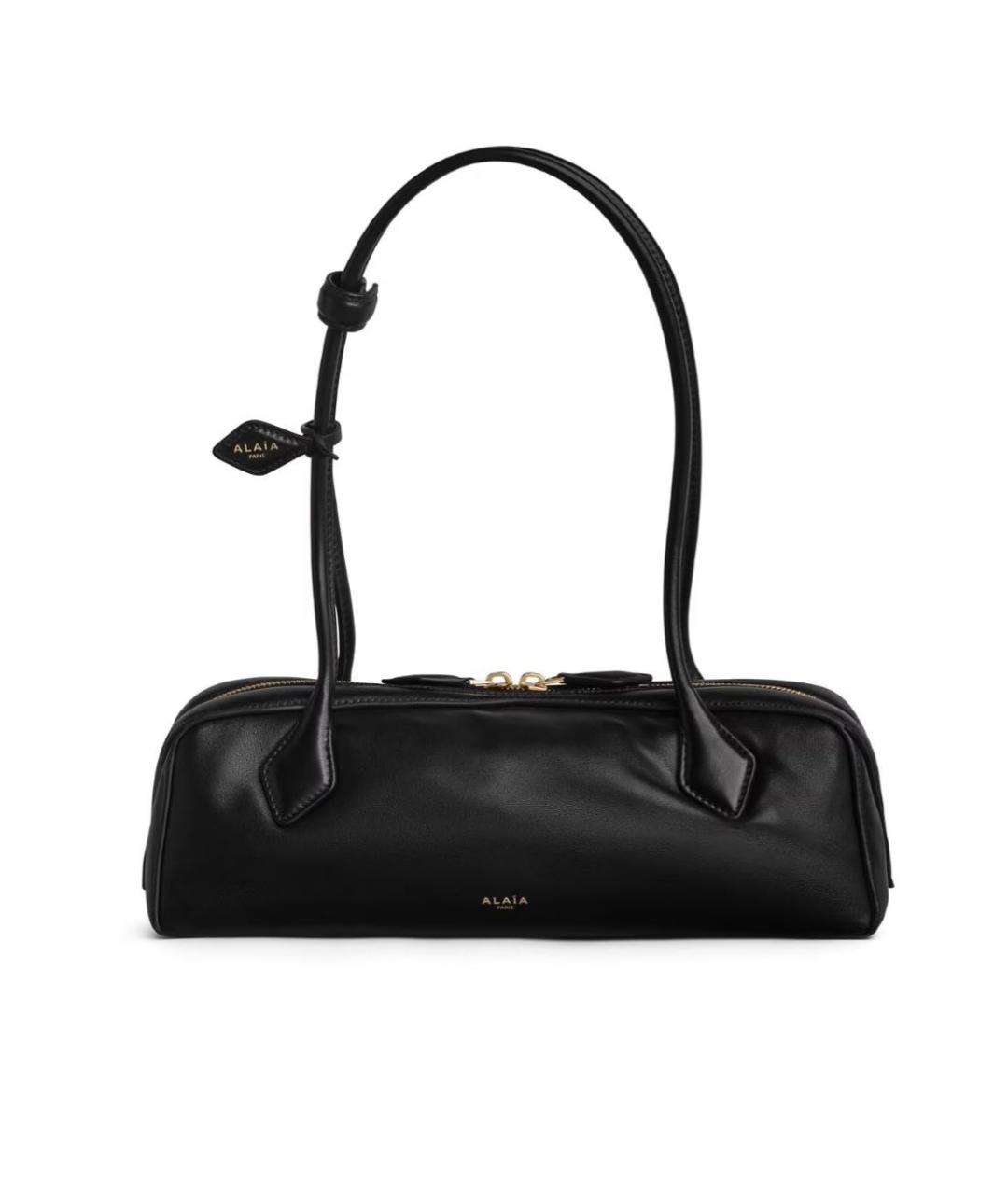 ALAIA Черная кожаная сумка через плечо, фото 1