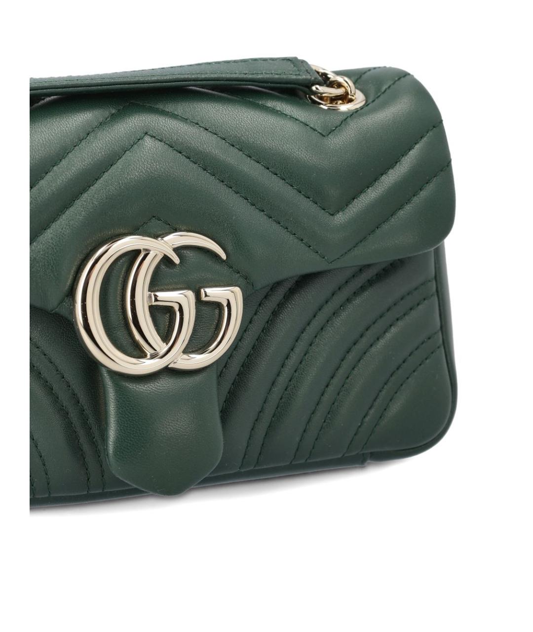 GUCCI Зеленая кожаная сумка через плечо, фото 4