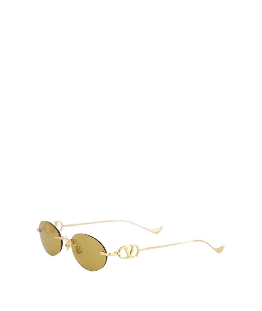 VALENTINO Золотые солнцезащитные очки, фото 1