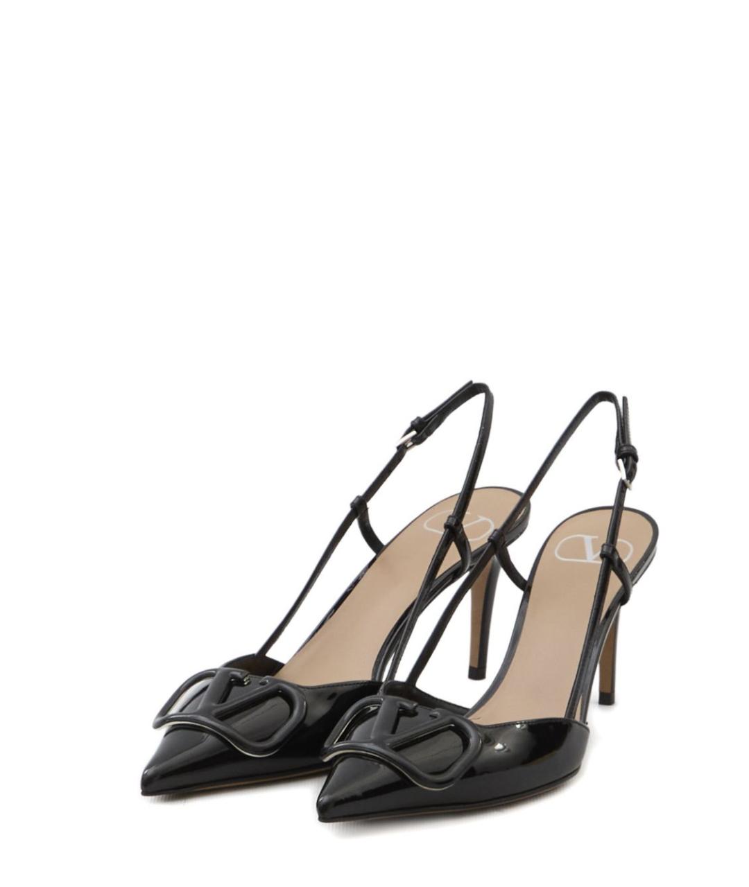 VALENTINO Черные кожаные туфли, фото 2