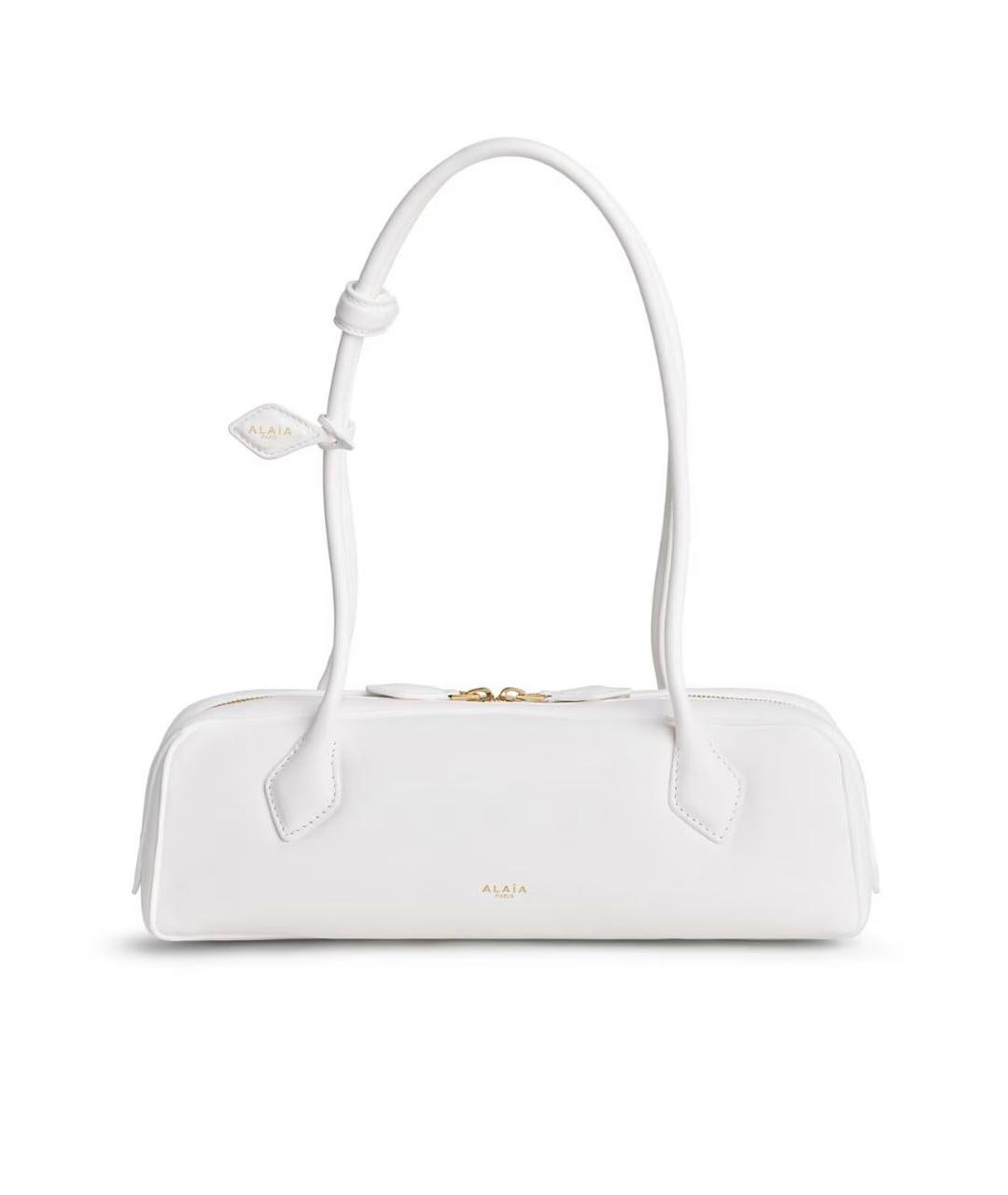 ALAIA Белая кожаная сумка через плечо, фото 1