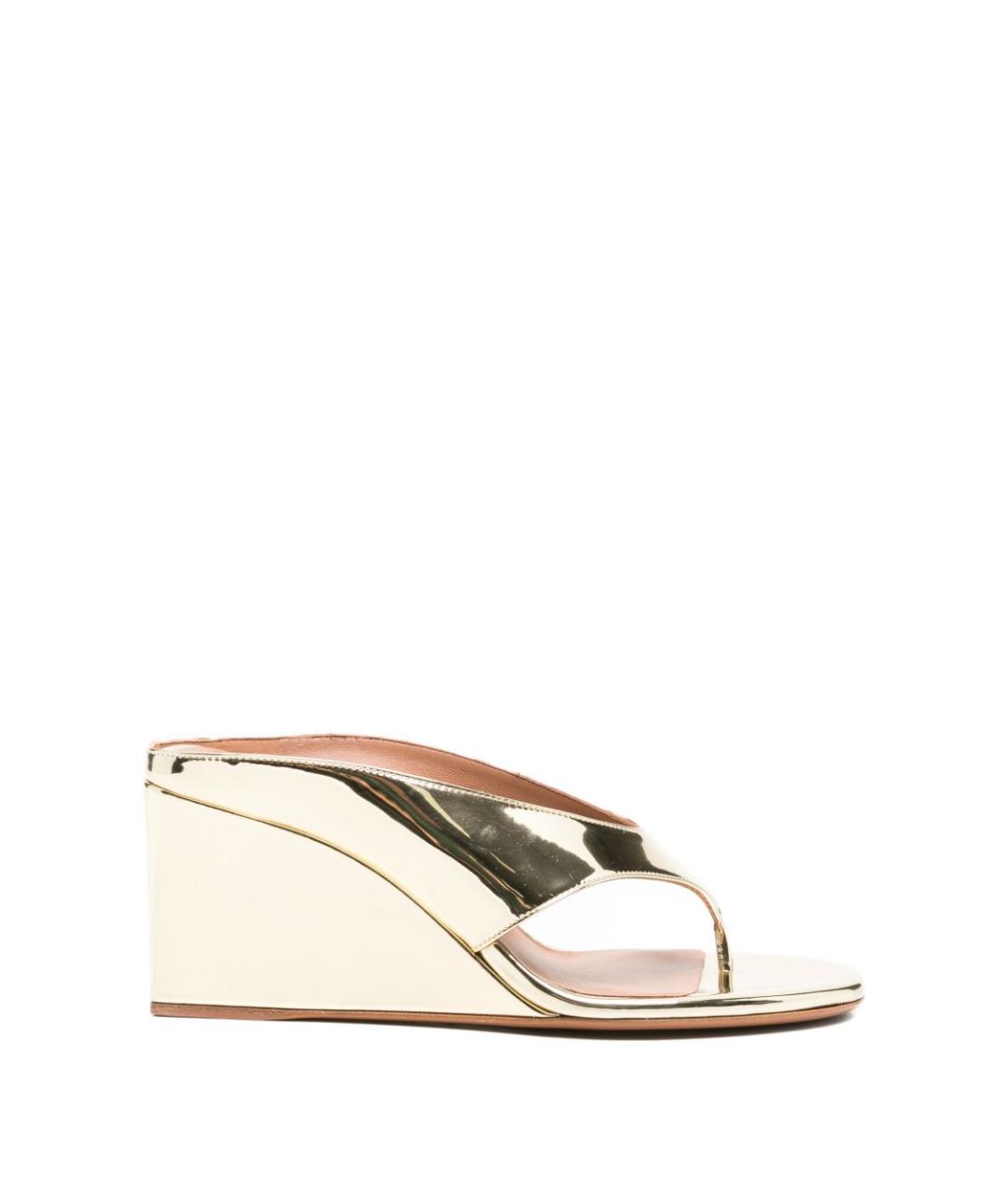 ALAIA Золотые мюли из искусственной кожи, фото 1