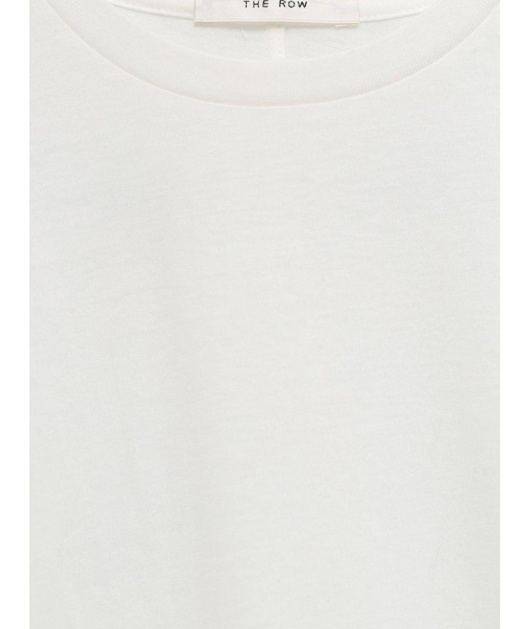 THE ROW Белая хлопковая футболка, фото 2