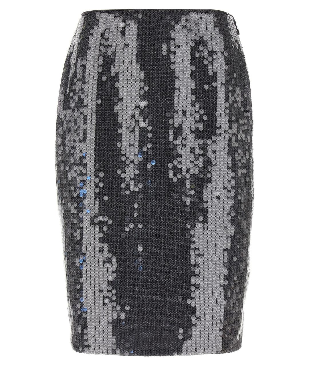 ROTATE Серая полиэстеровая юбка миди, фото 1