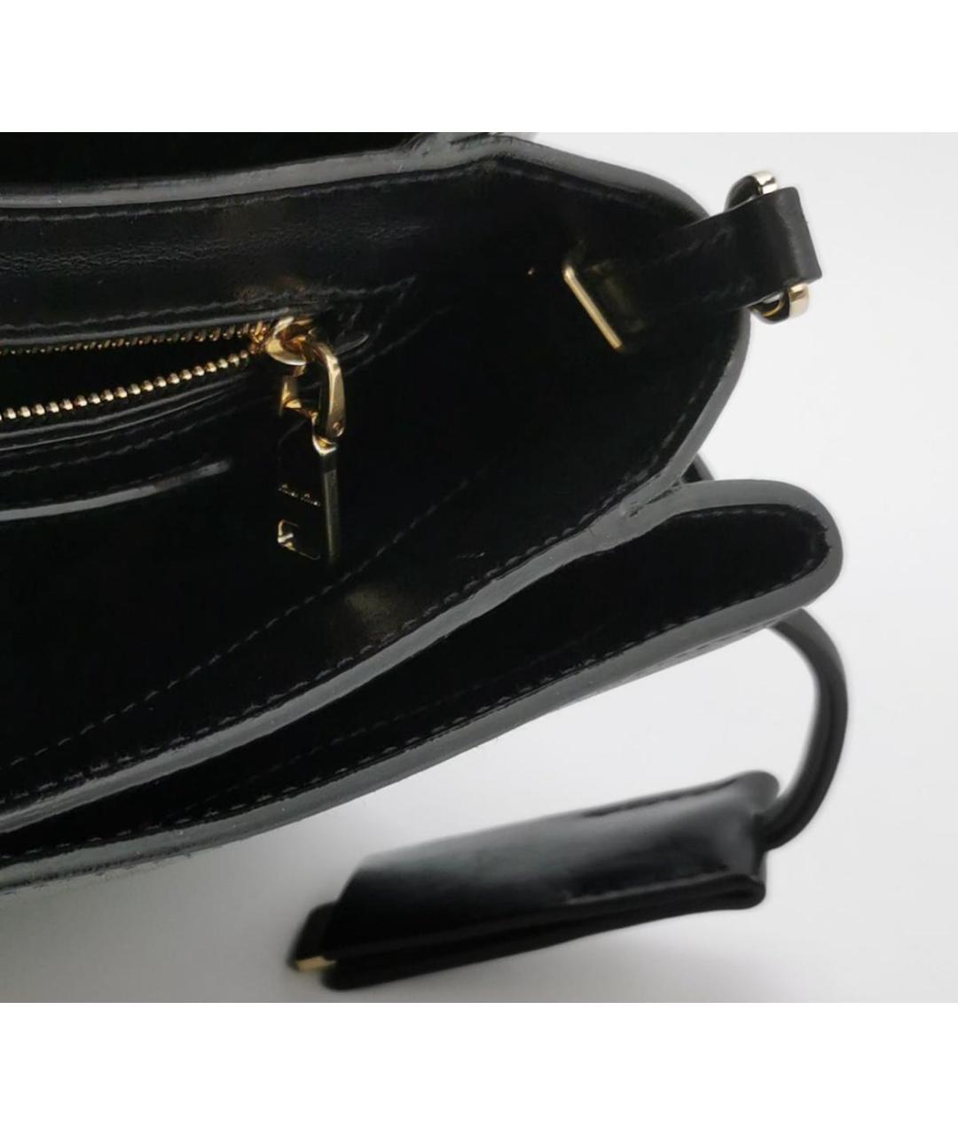 MIU MIU Черная кожаная сумка через плечо, фото 4