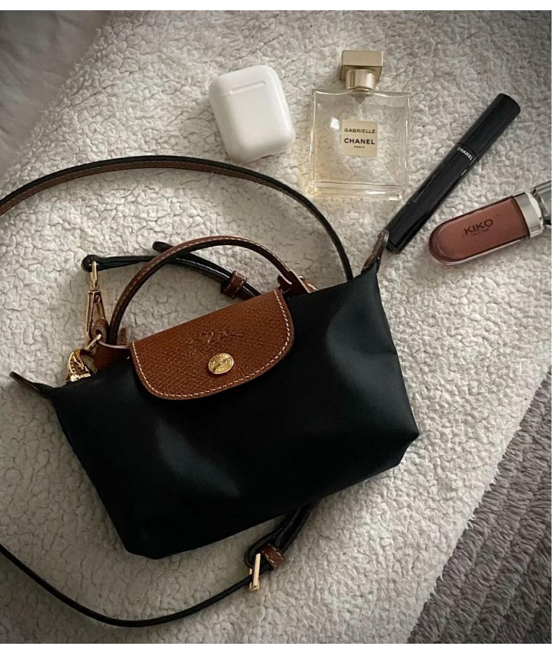 LONGCHAMP Черная сумка с короткими ручками, фото 5