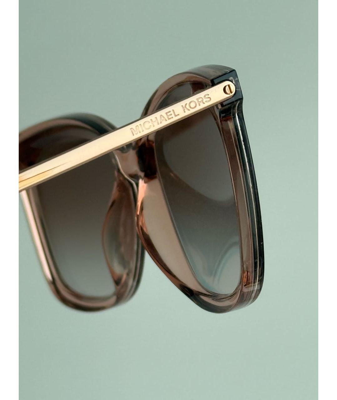 MICHAEL KORS Розовые пластиковые солнцезащитные очки, фото 3