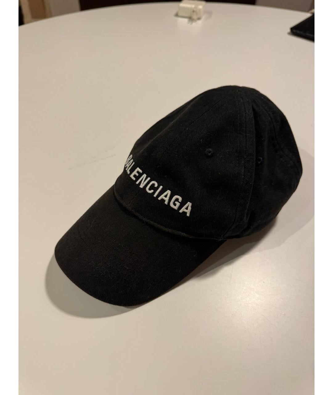 BALENCIAGA Черная хлопковая кепка/бейсболка, фото 2