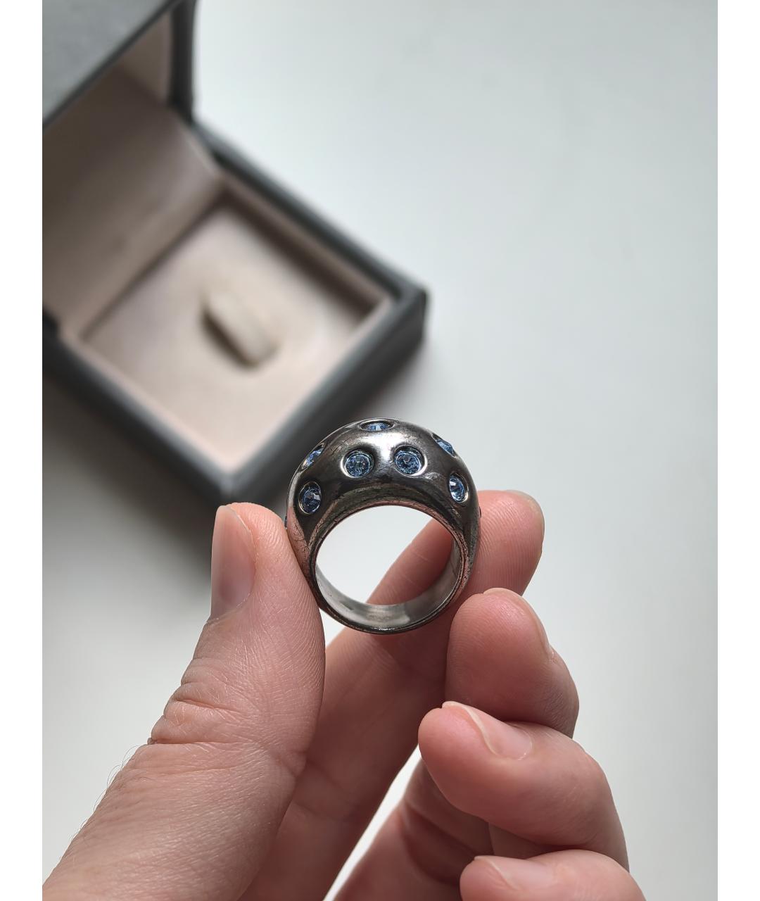 SAINT LAURENT Серебряное серебряное кольцо, фото 7