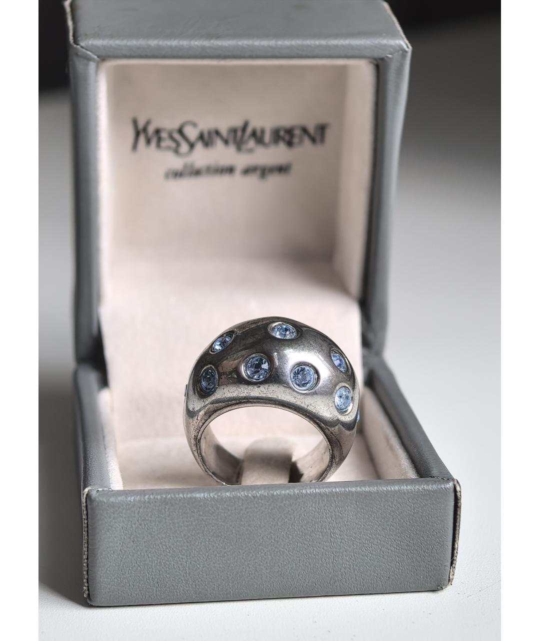 SAINT LAURENT Серебряное серебряное кольцо, фото 9