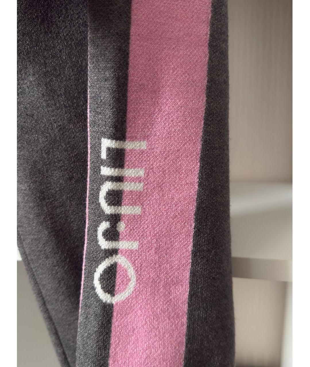 LIU JO Антрацитовые вискозные спортивные брюки и шорты, фото 8