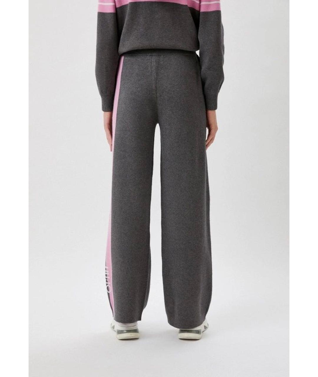 LIU JO Антрацитовые вискозные спортивные брюки и шорты, фото 6