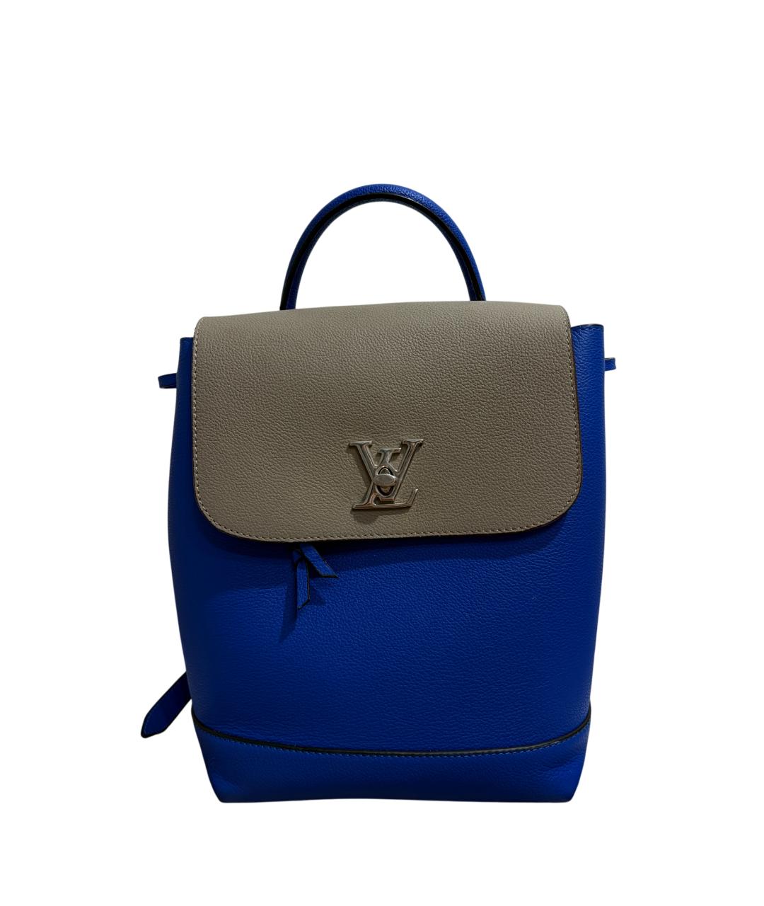 LOUIS VUITTON Синий кожаный рюкзак, фото 4