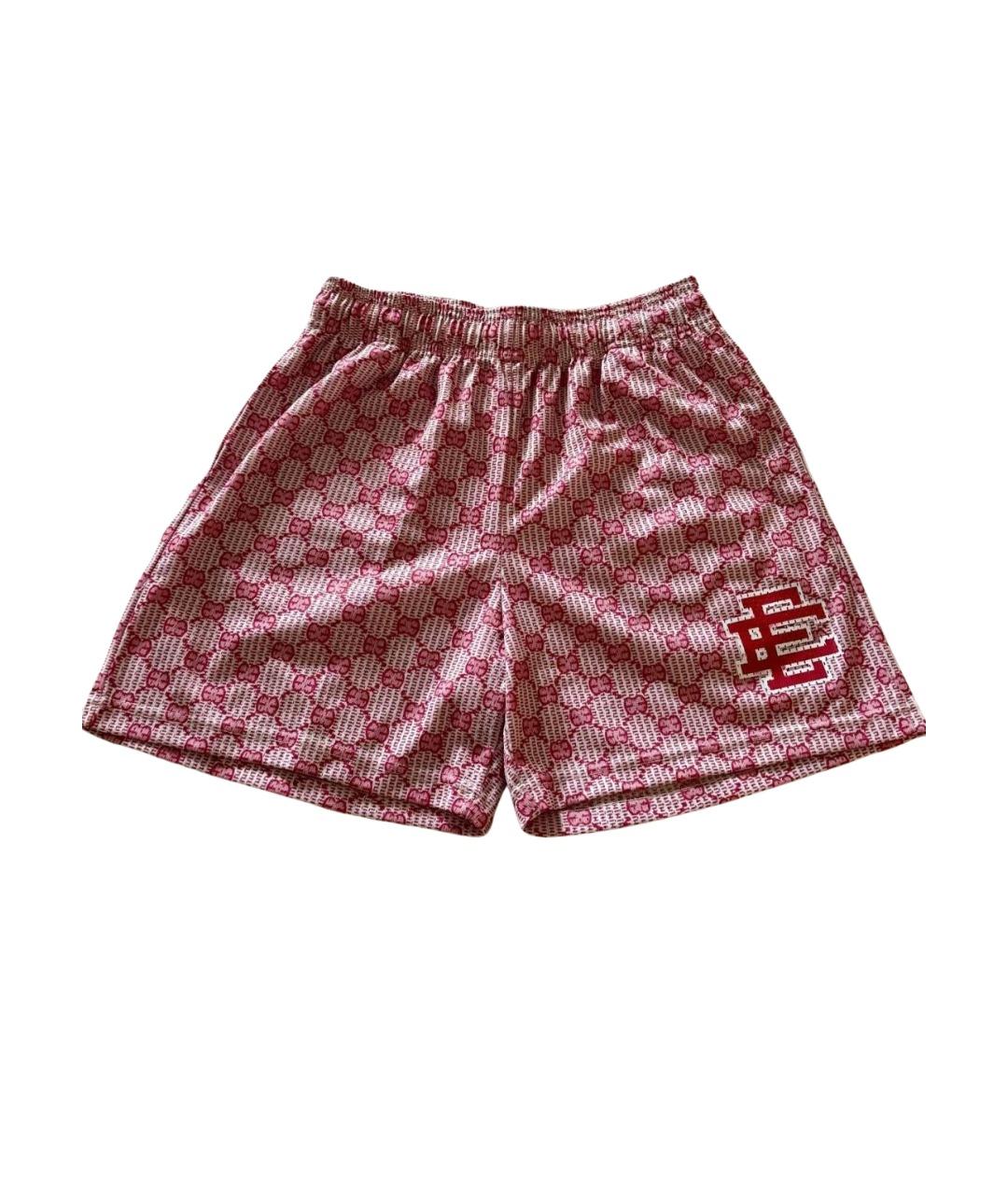 GUCCI Красные полиэстеровые шорты, фото 1