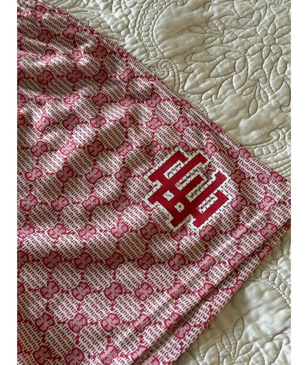 GUCCI Красные полиэстеровые шорты, фото 2