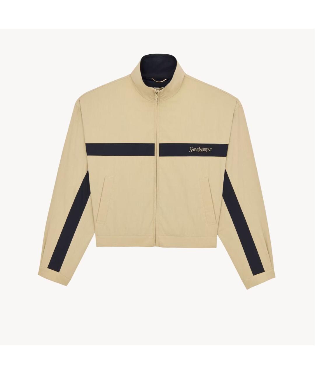 SAINT LAURENT Бежевая куртка, фото 4