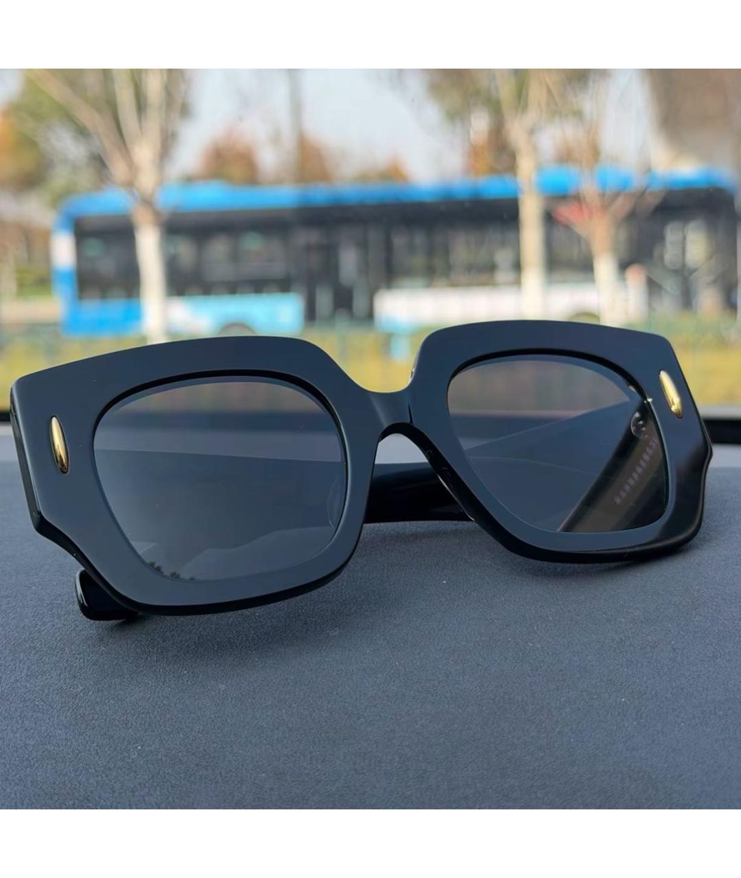 LOEWE Черные пластиковые солнцезащитные очки, фото 3