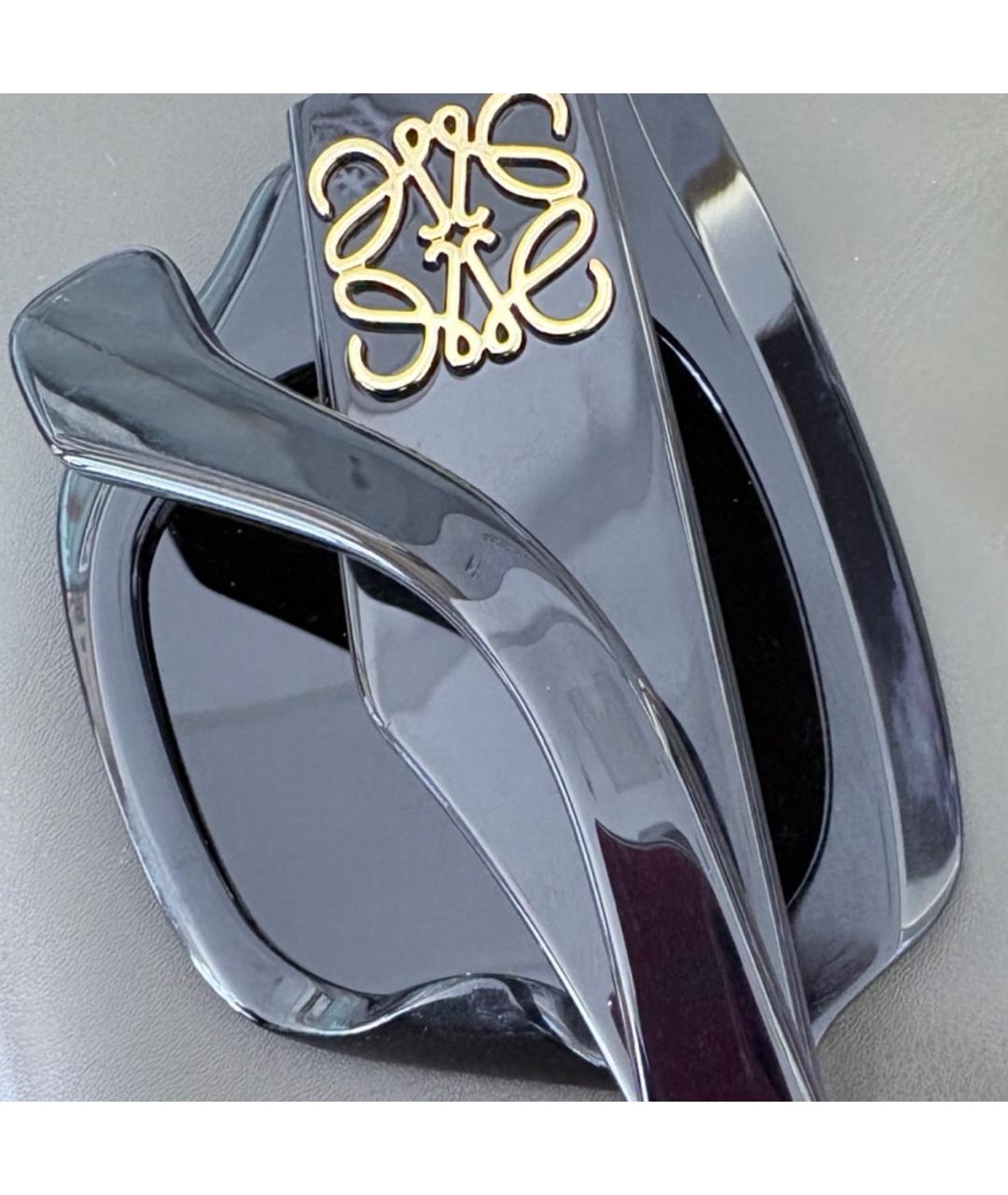 LOEWE Черные пластиковые солнцезащитные очки, фото 4