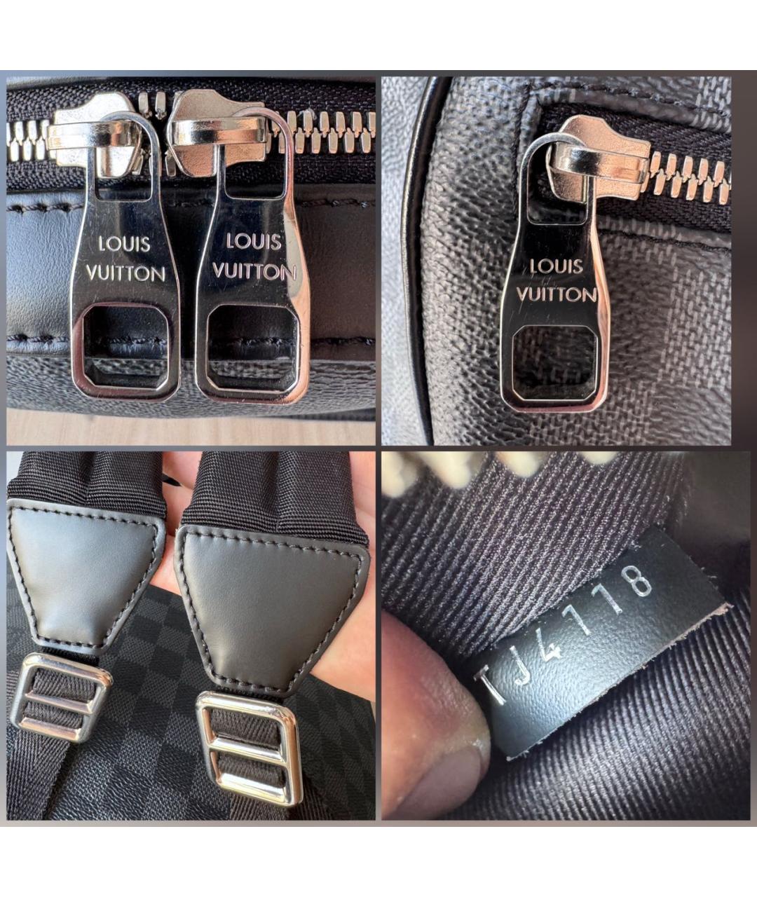 LOUIS VUITTON Черный рюкзак, фото 8