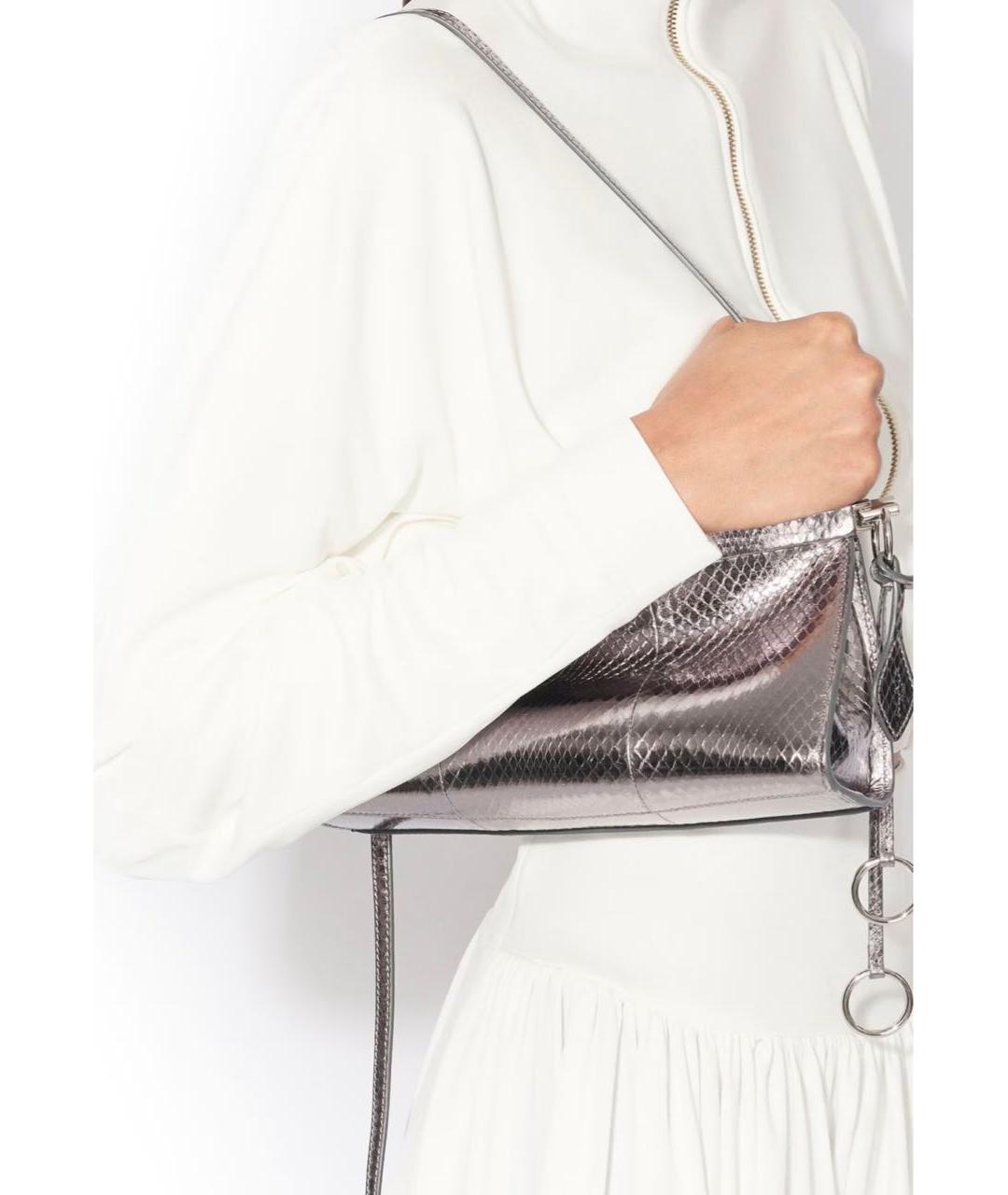 ALAIA Фиолетовая кожаная сумка через плечо, фото 4