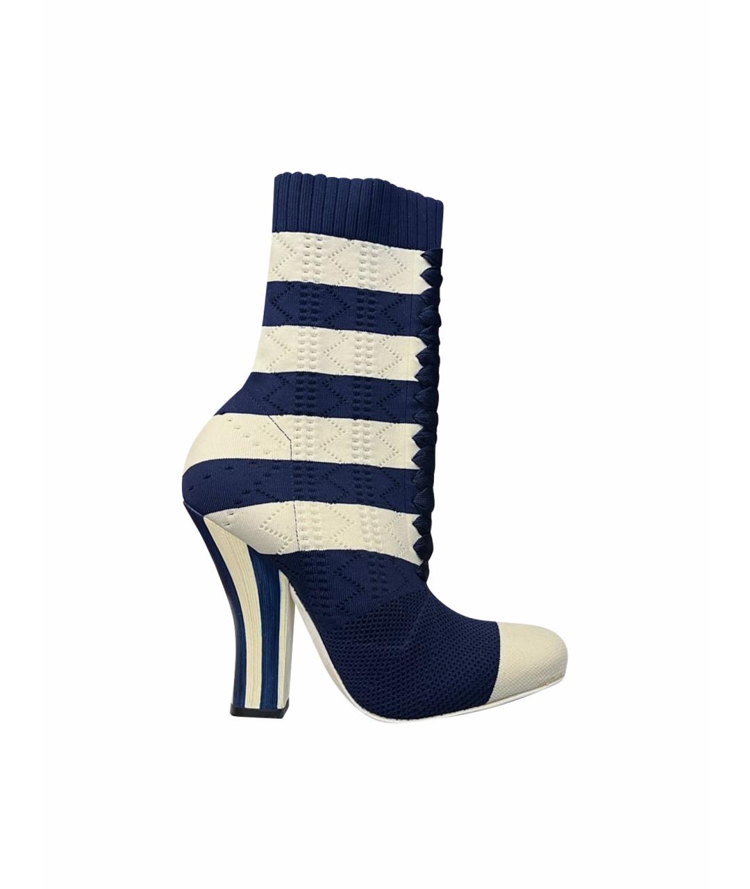 FENDI Мульти текстильные ботильоны, фото 1