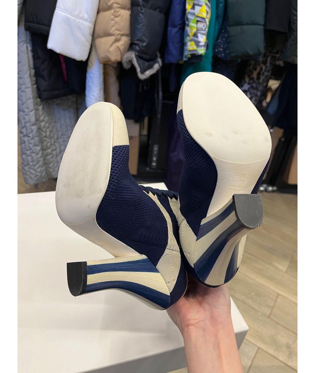 FENDI Мульти текстильные ботильоны, фото 2