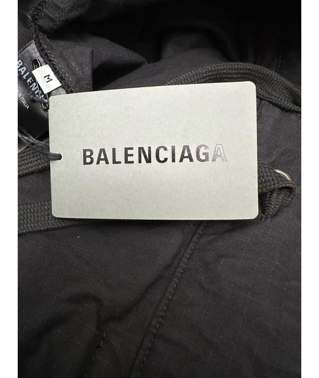 BALENCIAGA Черные хлопковые повседневные брюки, фото 6