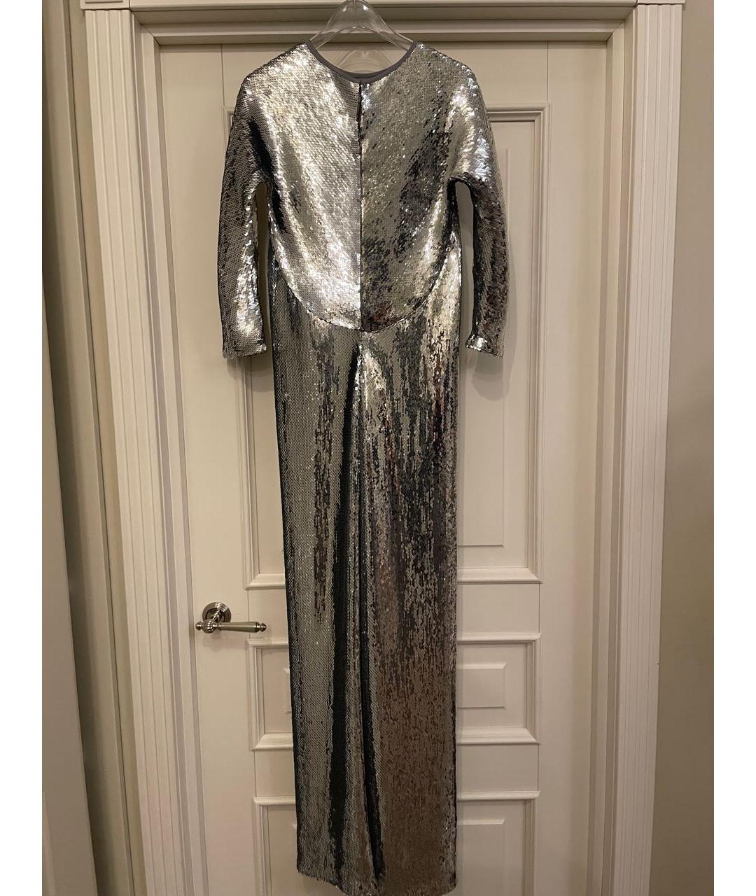 NO. 21 Серебряное полиэстеровое вечернее платье, фото 2