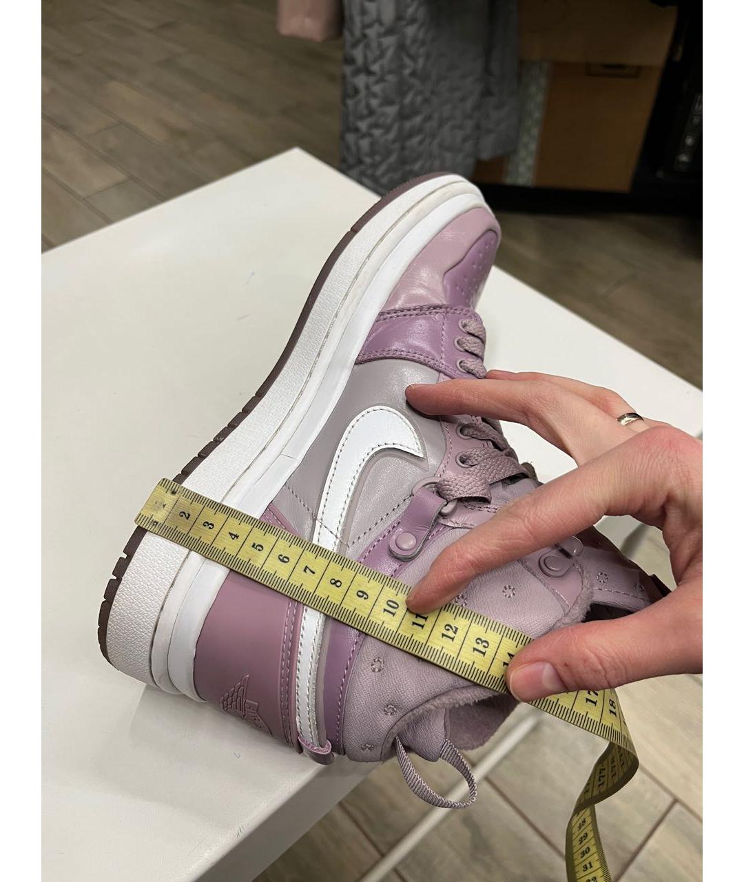 JORDAN Розовые кожаные кроссовки, фото 2