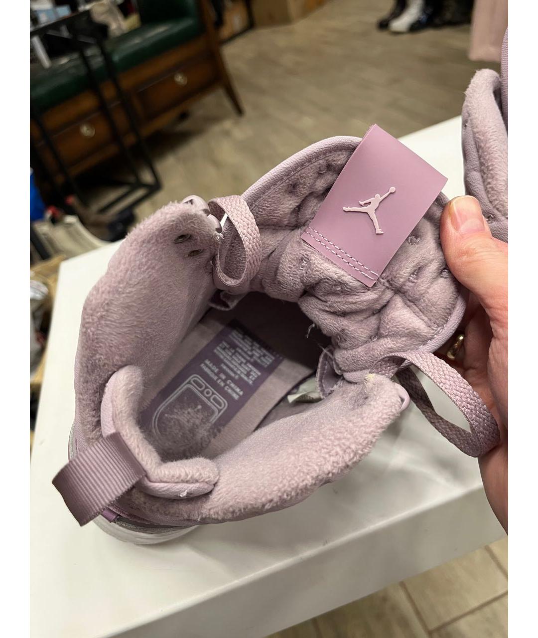 JORDAN Розовые кожаные кроссовки, фото 5